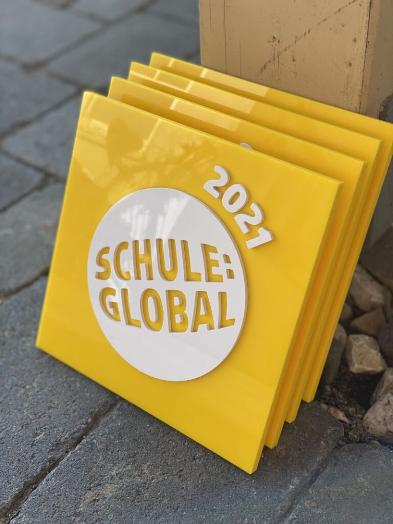 Schule:Global-Siegel, das Schild für Ihre Schule