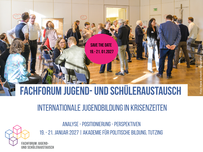 Fachforum Jugend- und Schüleraustausch Save the date